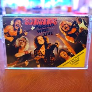 SCORPIONS WORLD WIDE LIVE Cassette Tape 80s VINTAGE RARE 80 Minutes